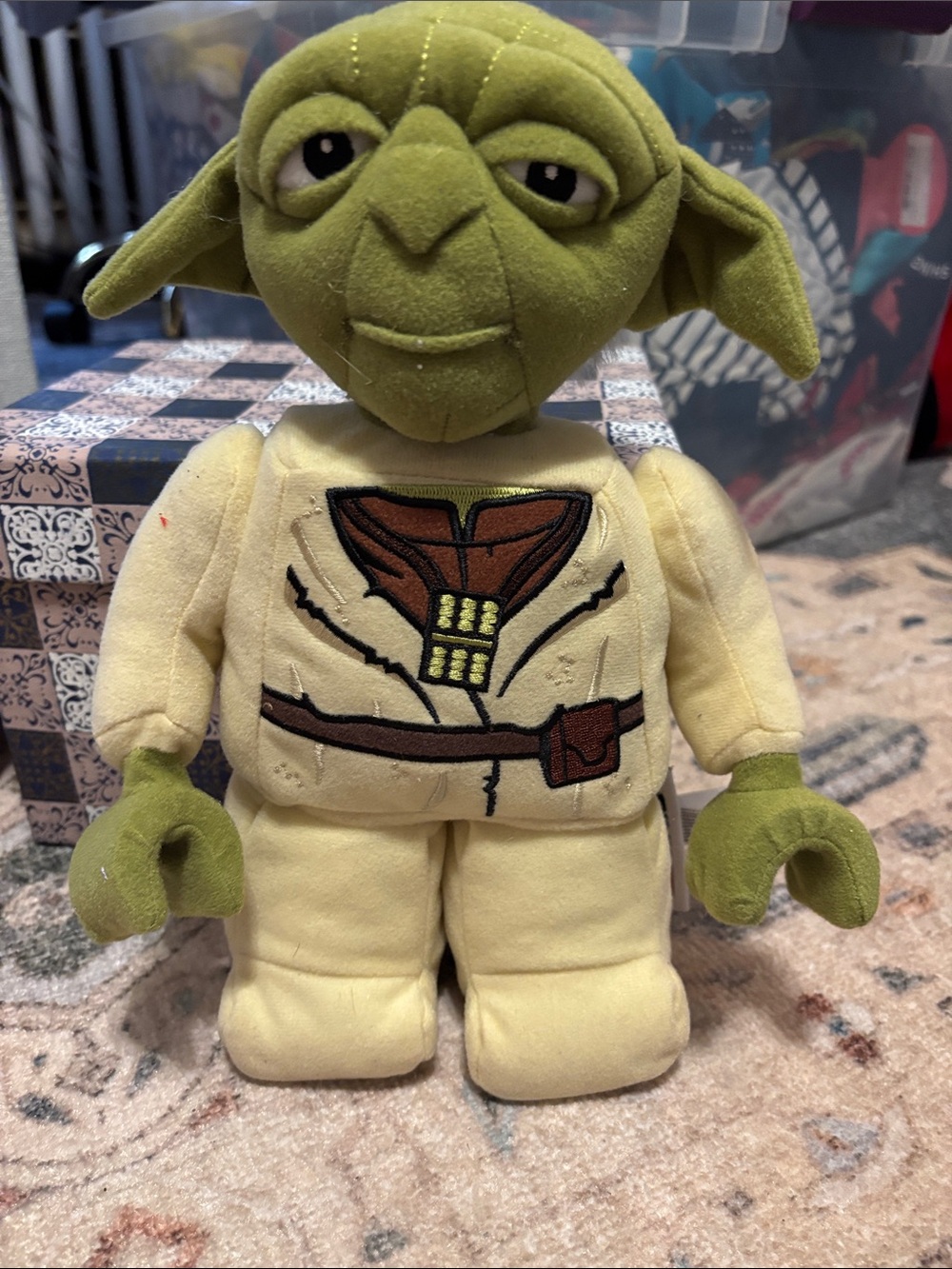 Lego Green and Cream Plush Star Wars Jedi Toy